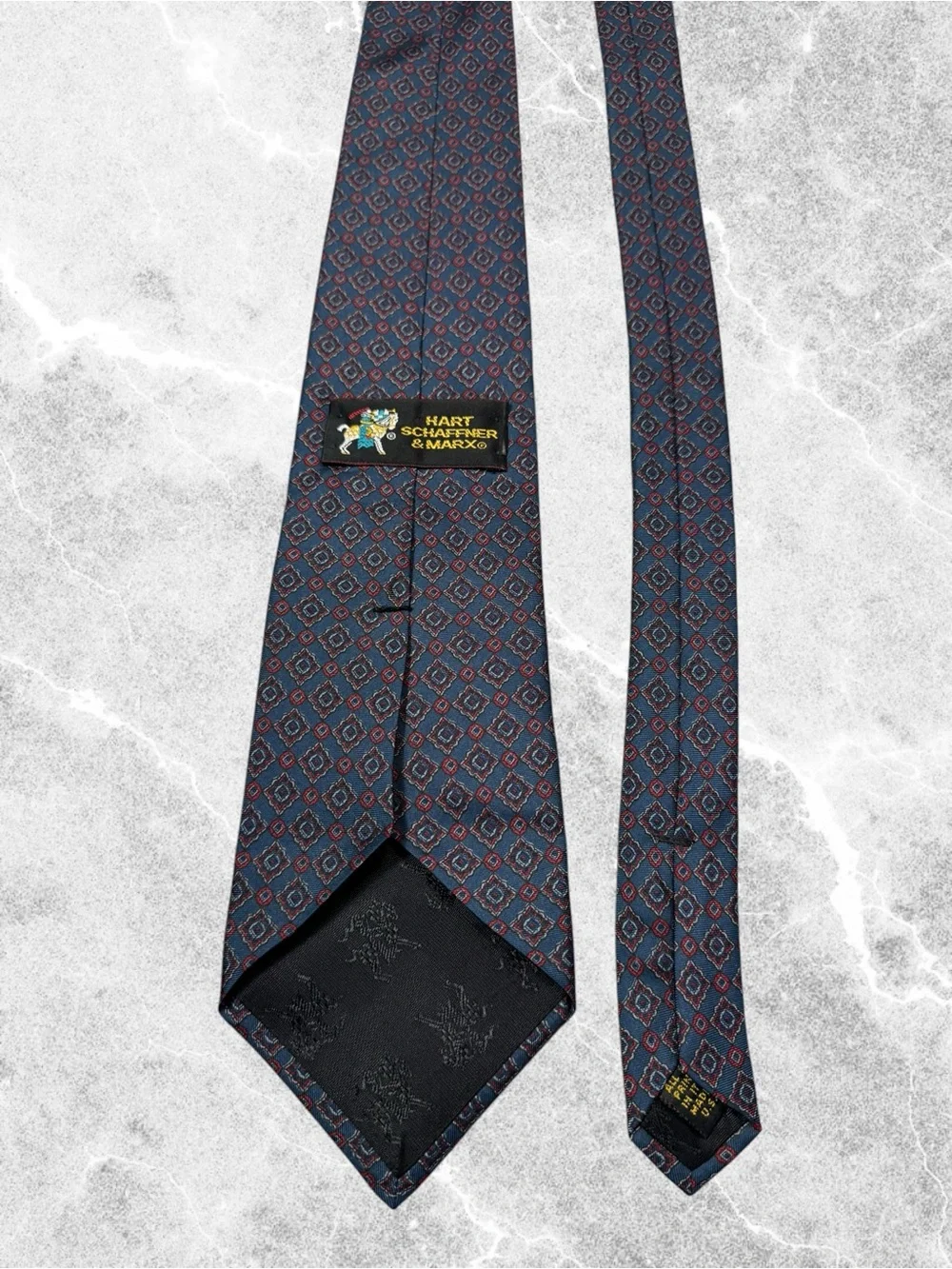 Vintage Hart Schaffner Marx 100% Silk Tie
